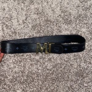 Black and Brown MCM Belt